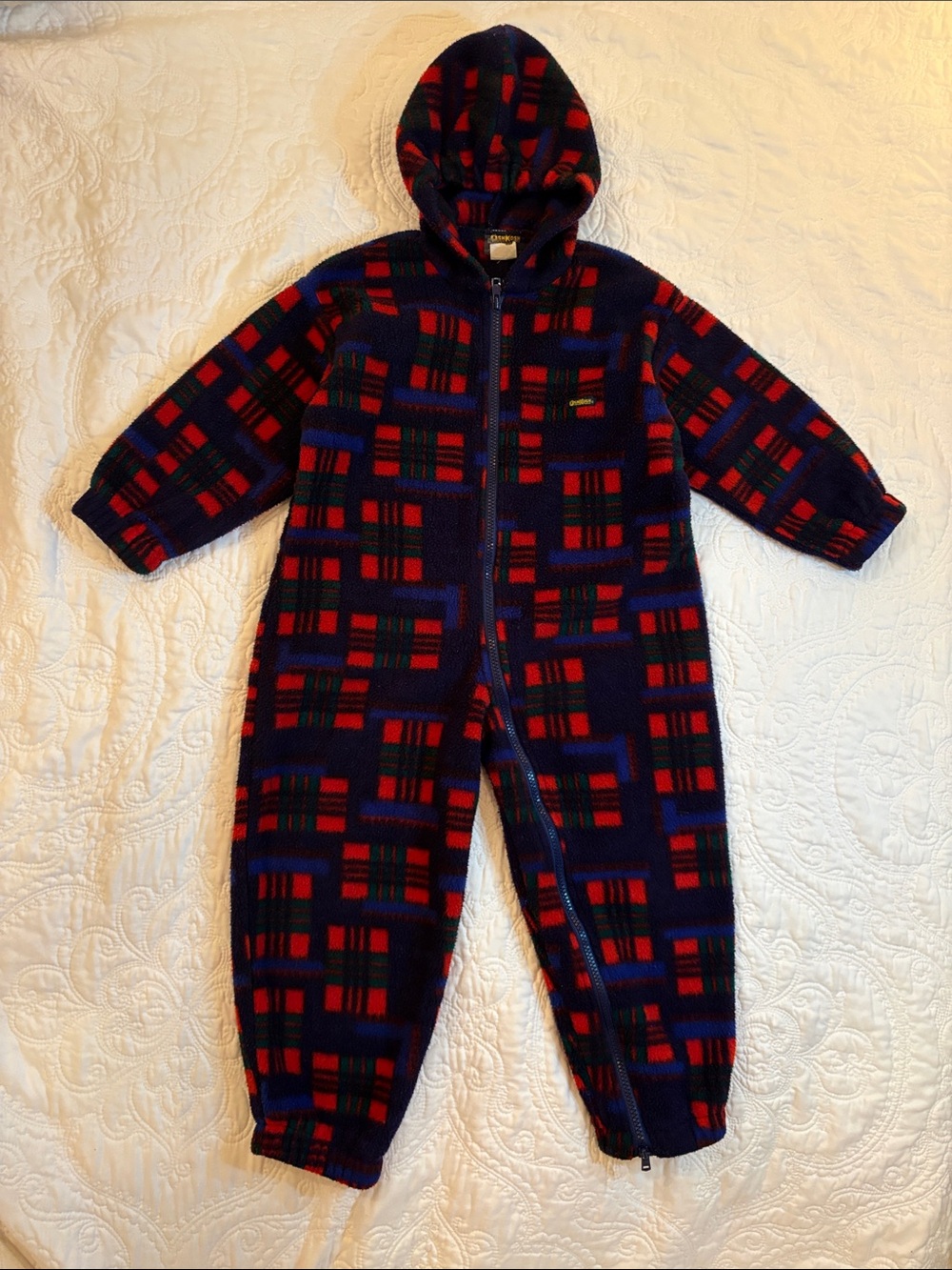 Vintage OshKosh Fleece One Piece Romper
